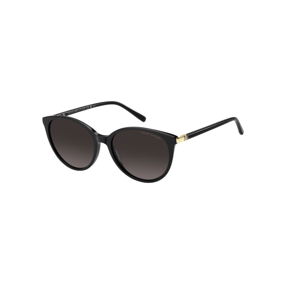 TOMMY HILFIGER SUNGLASSES FRAMES TH2350/S PANTHOS ECO METAL BLACK For WOMAN 55-17-140