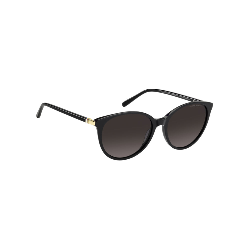 TOMMY HILFIGER SUNGLASSES FRAMES TH2350/S PANTHOS ECO METAL BLACK For WOMAN 55-17-140