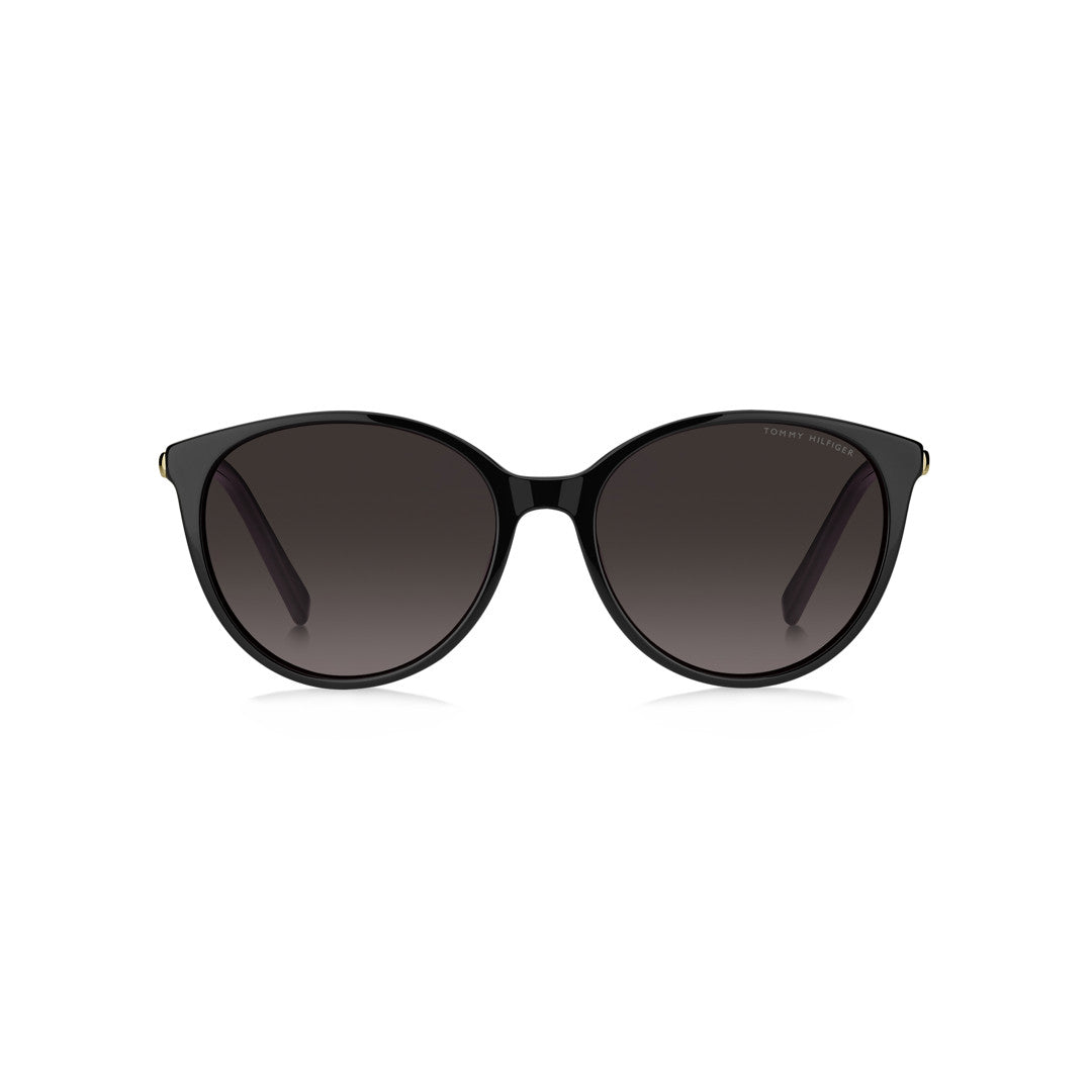TOMMY HILFIGER SUNGLASSES FRAMES TH2350/S PANTHOS ECO METAL BLACK For WOMAN 55-17-140