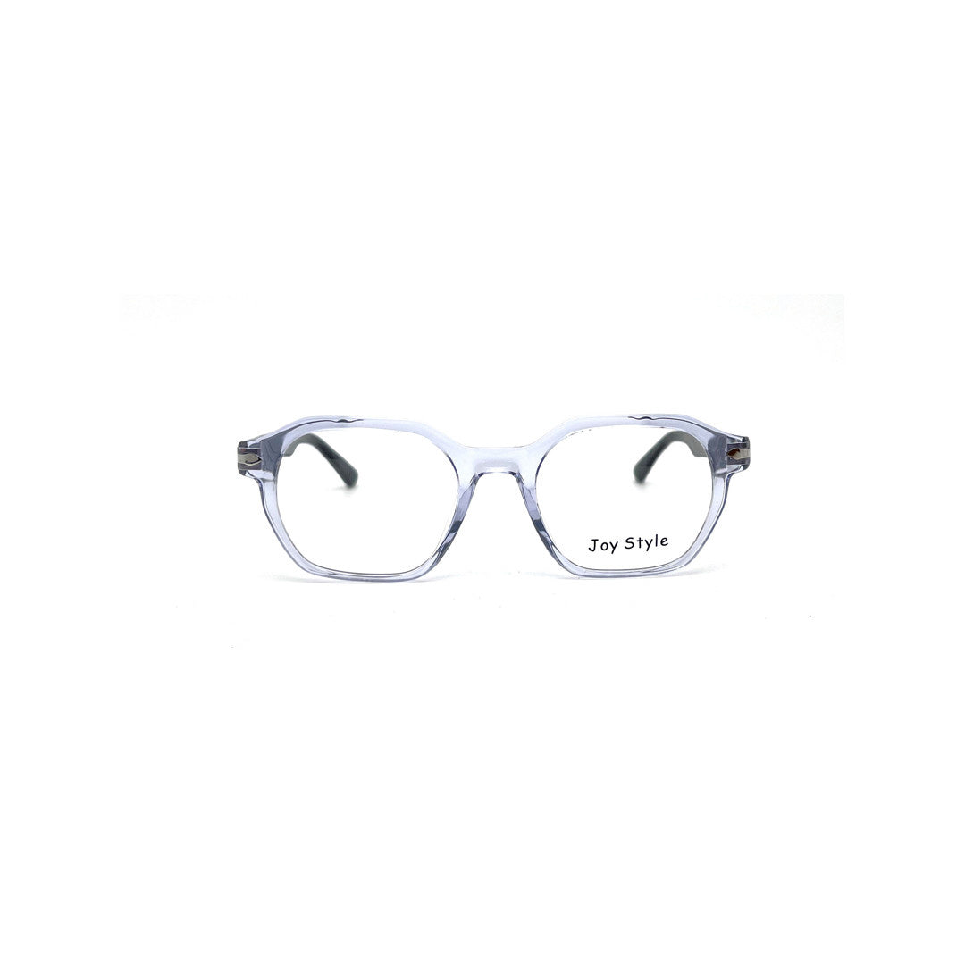 Joy Style For Men Rectangular Acetate Eyeglasses 119471 Blue/Silver 49-20-145