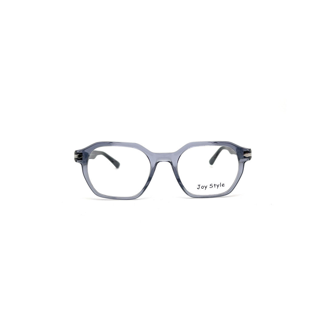 Joy Style For Men Rectangular Acetate Eyeglasses 309/31 Brown/Silver 49-20-145