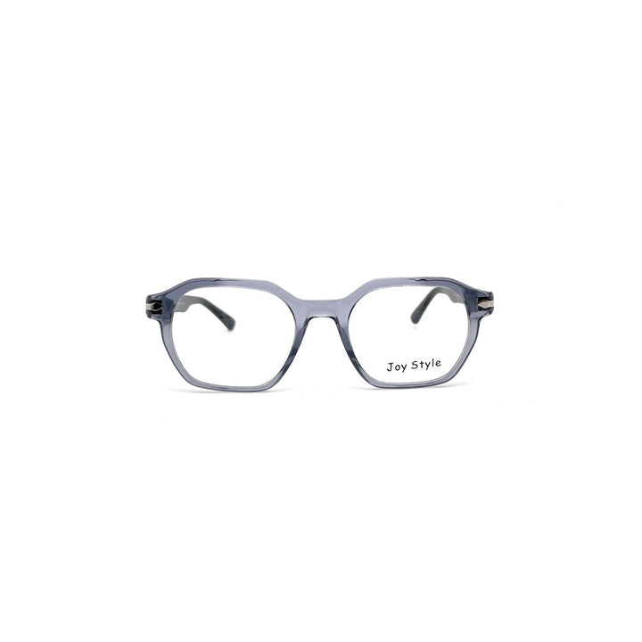 Joy Style For Men Rectangular Acetate Eyeglasses 309/31 Brown/Silver 49-20-145