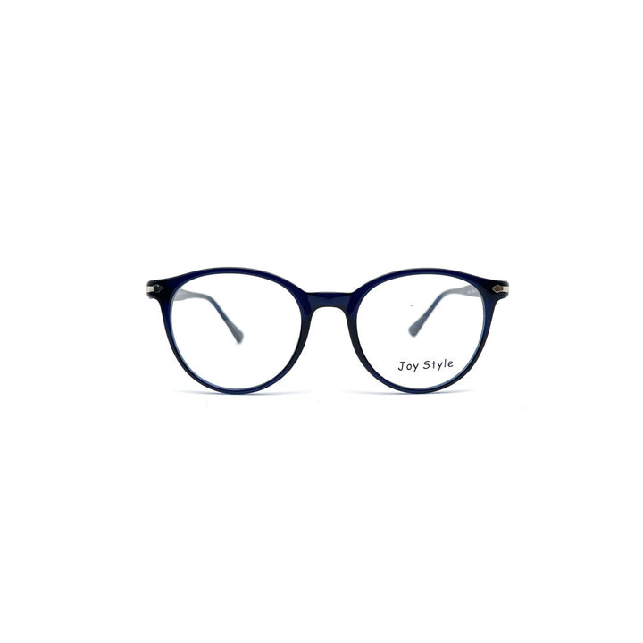 Joy Style For Unisex Round Acetate Eyeglasses 1218/33 Blue/Silver 51-20-145