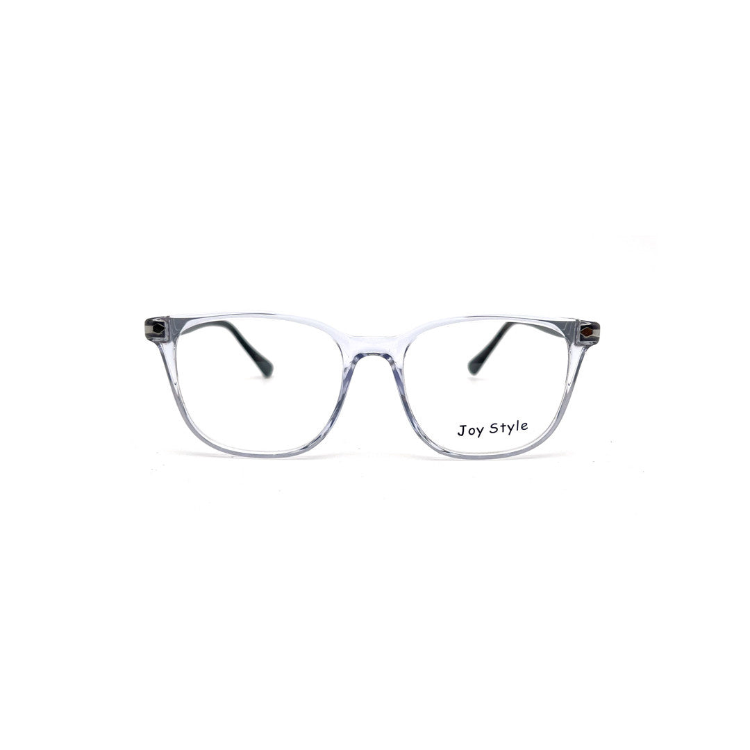 Joy Style For Unisex Round Acetate Eyeglasses 119471 Light Grey/Silver 52-18-145