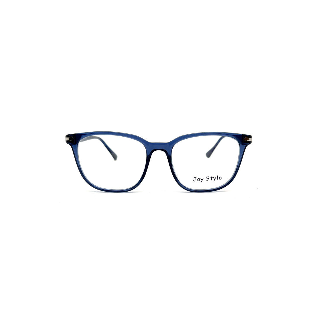 Joy Style For Unisex Round Acetate Eyeglasses 1218/33 Blue/Silver 52-18-145