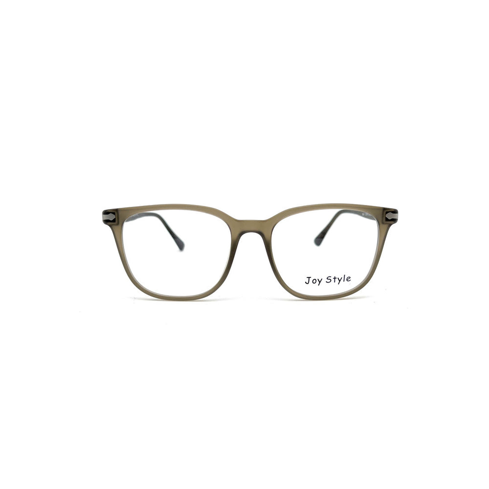 Joy Style For Unisex Round Acetate Eyeglasses 12273R Dark Grey/Silver 52-18-145