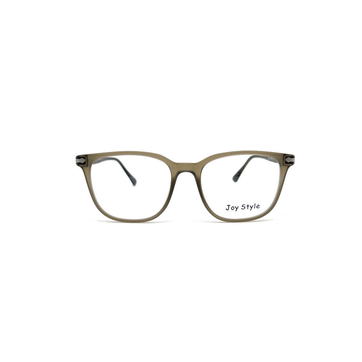 Joy Style For Unisex Round Acetate Eyeglasses 12273R Dark Grey/Silver 52-18-145