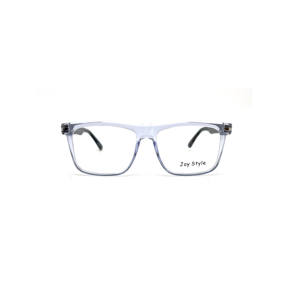 Joy Style For Men Rectangular Acetate Eyeglasses 119471 Light Grey/Silver 54-18-145