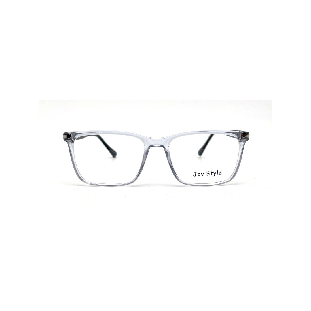 Joy Style For Unisex Round Acetate Eyeglasses 119471 Light Grey/Silver 54-18-145