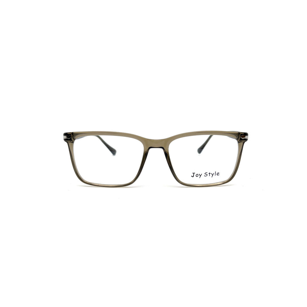 Joy Style For Unisex Round Acetate Eyeglasses 12273R Dark Grey/Silver 54-18-145
