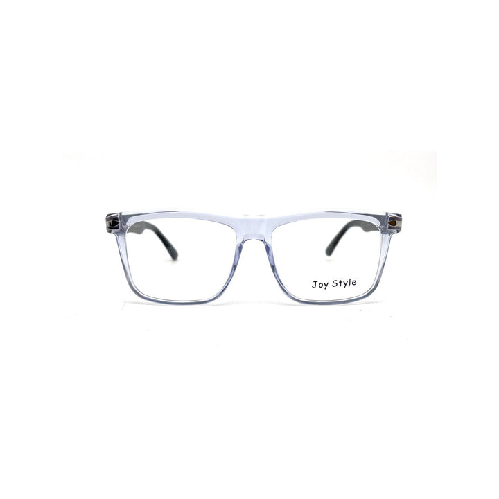 Joy Style For Men Rectangular Acetate Eyeglasses 119471 Light Grey/Silver 54-18-145