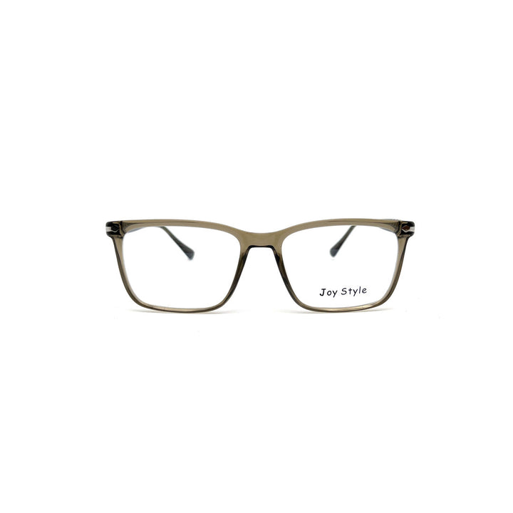 Joy Style For Unisex Round Acetate Eyeglasses 12273R Dark Grey/Silver 54-18-145