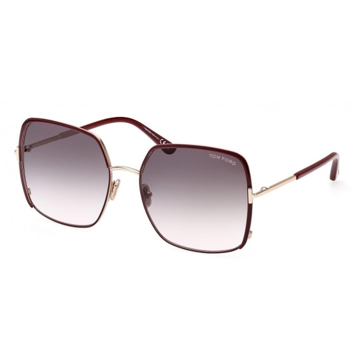 Tom Ford FT1006 RAPHAELA 69W Women’s Sunglasses Burgundy Size 60