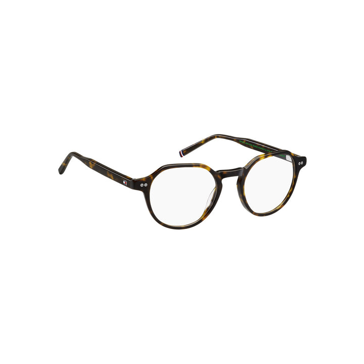 TOMMY HILFIGER OPTICAL FRAMES TH2128 ROUND GEOMETRICAL ECO ACETATE HAVANA For MAN 50-20-150