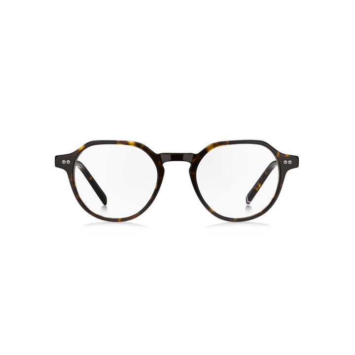 TOMMY HILFIGER OPTICAL FRAMES TH2128 ROUND GEOMETRICAL ECO ACETATE HAVANA For MAN 50-20-150
