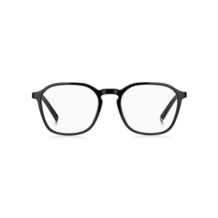 TOMMY HILFIGER OPTICAL FRAMES TH2271 SQUARE GEOMETRICAL ECO ACETATE BLACK For MAN 52-19-145