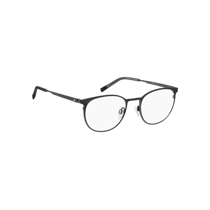 TOMMY HILFIGER OPTICAL FRAMES TH2276 ROUND TITANIUM ALLOY MATTE BLACK RUTHENIUM For MAN 52-20-150