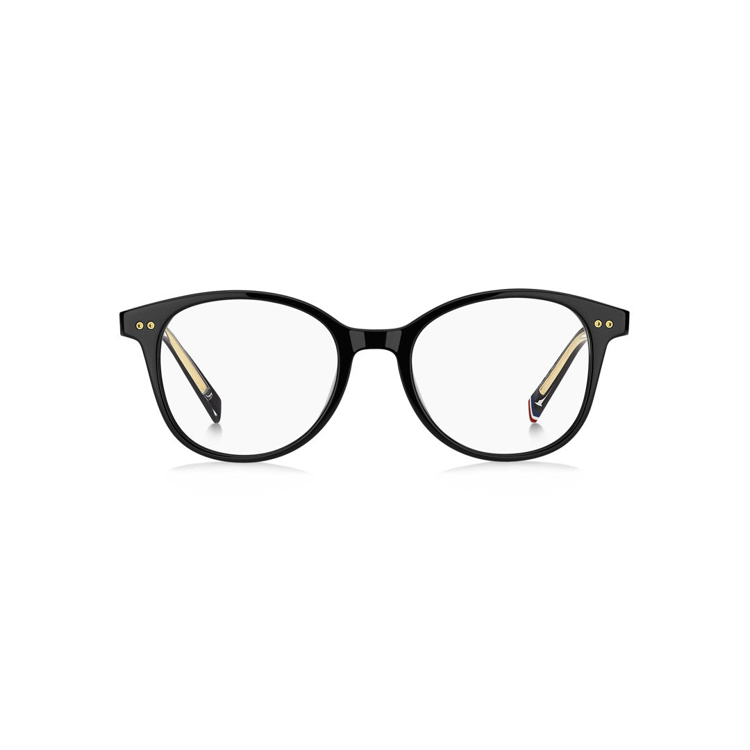 TOMMY HILFIGER OPTICAL FRAMES TH2290 ROUND METAL BLACK For WOMAN 48-18-140