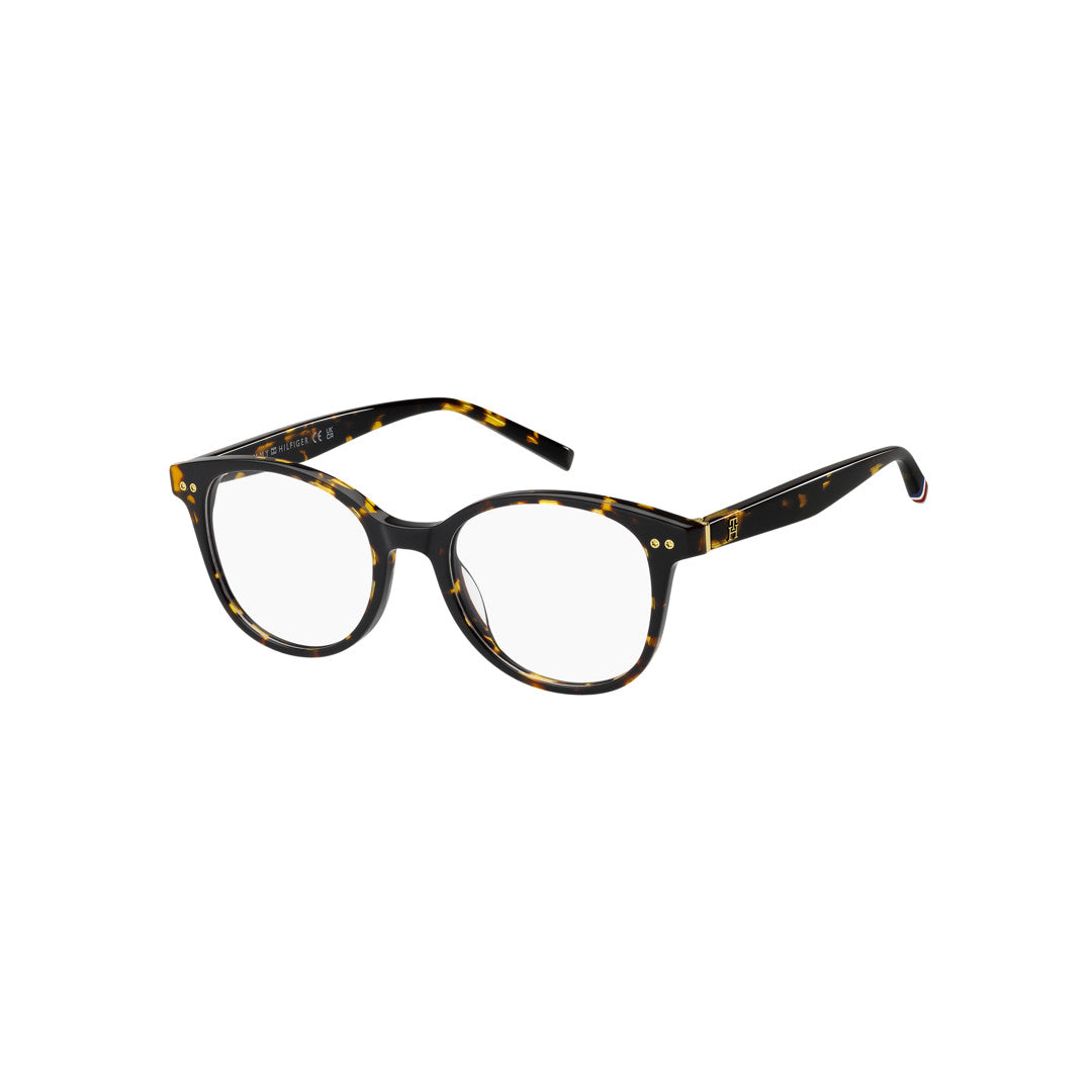 TOMMY HILFIGER OPTICAL FRAMES TH2290 ROUND METAL HAVANA For WOMAN 48-18-140