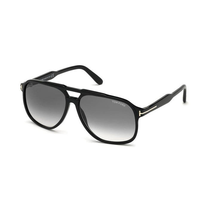 Tom Ford Raoul 0753 Sunglasses 01B - Shiny Black/ Gradient Smoke Lenses - Grey Men Pilot