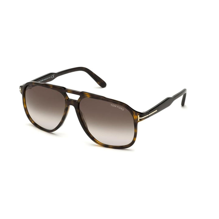 Tom Ford Raoul 0753 Sunglasses 52K - Shiny Classic Dark Havana/ Gradient Roviex Lenses - Brown Men Pilot