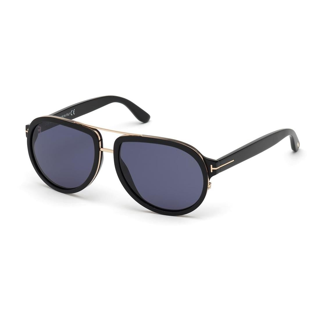 Tom Ford Mens Geoffrey FT0779 01V Sunglasses - Black - One Size
