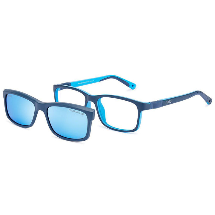 Nano Vista Indestructible Fangame SC - Unbreakable Kids Eyeglasses with Solar Clip-On Lenses