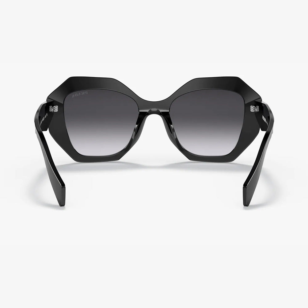 Prada PR 16WS 1AB5D1 53 Women's Sunglasses - Black Irregular Frame, Gray Shaded Lenses