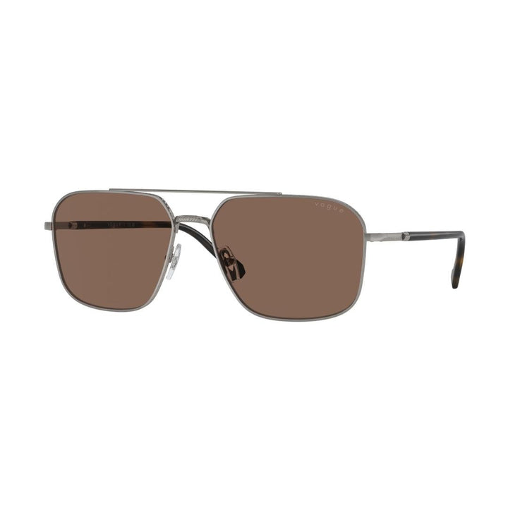 VOGUE, Sunglasses, Male, Brown, Size: 59 MM Gunmetal/Dark Brown Sunglasses