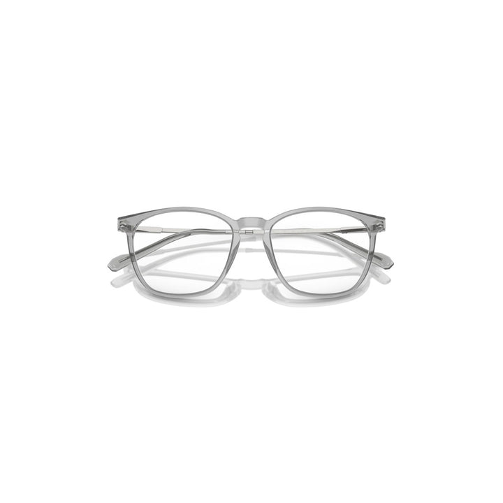 Vogue Eyeglass VO56143188 For Man Shape Pillow Transparent Grey Acetate 51-18-145
