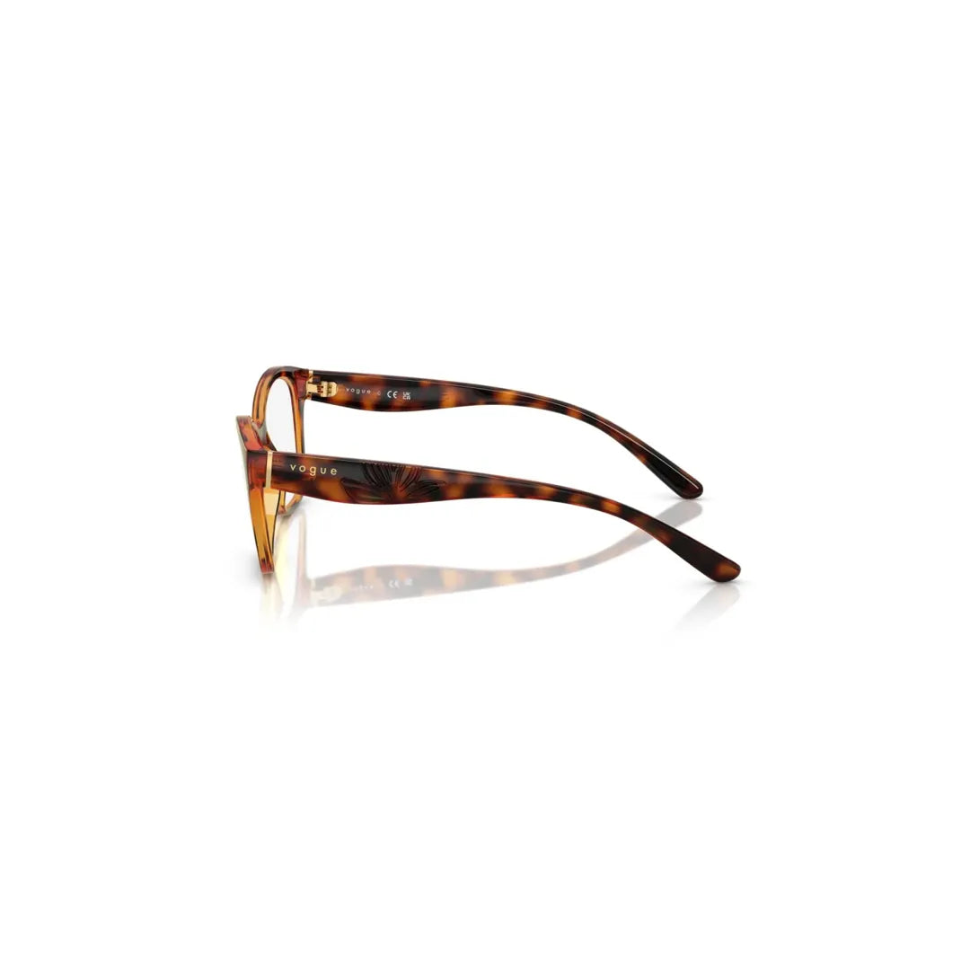 Vogue Eyeglass VO5628W656 For Woman Shape Irregular Dark Havana Nylon 51-16-140