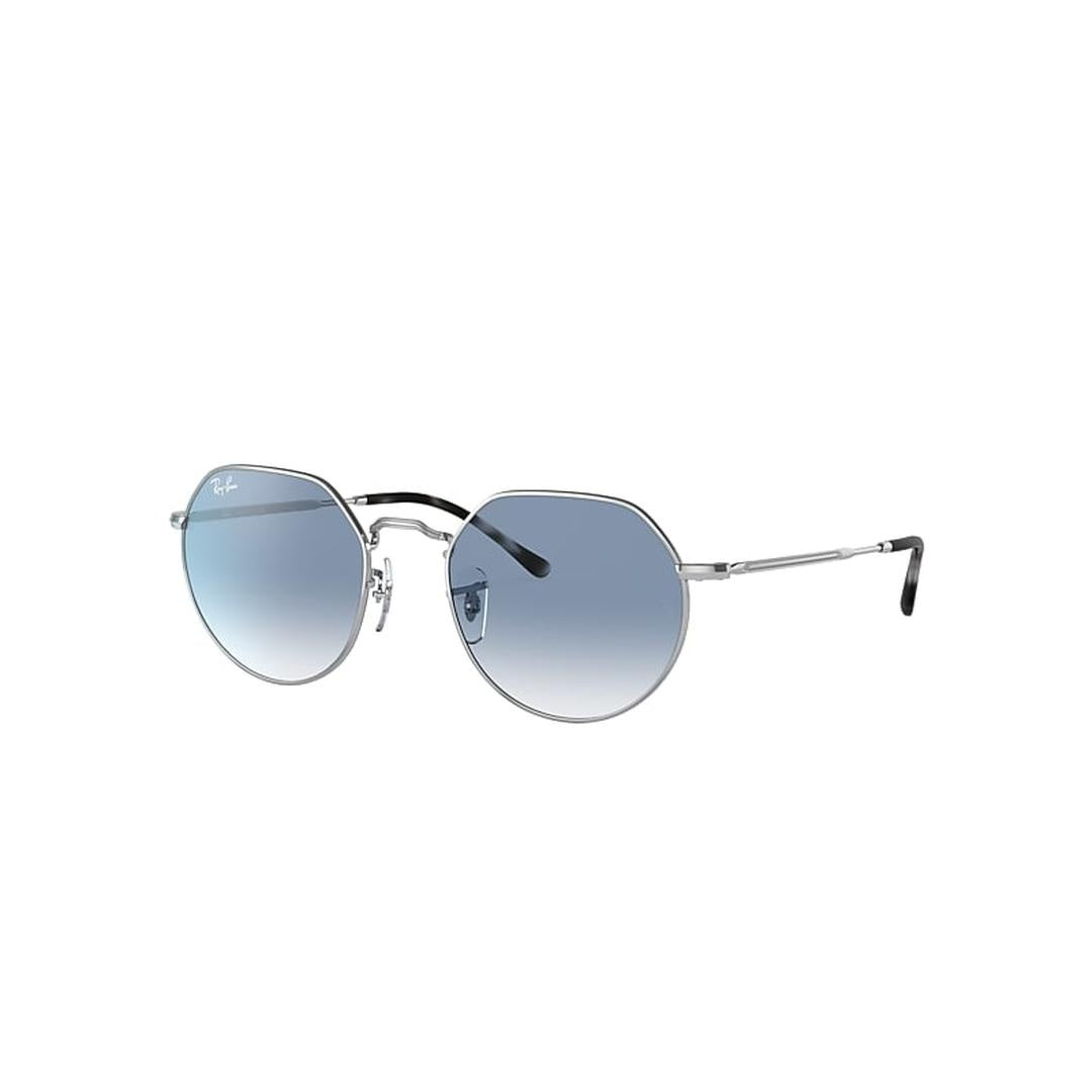 Ray-Ban Jack 3565 Sunglasses 003/3F - Silver - Clear Gradient Blue Unisex Irregular