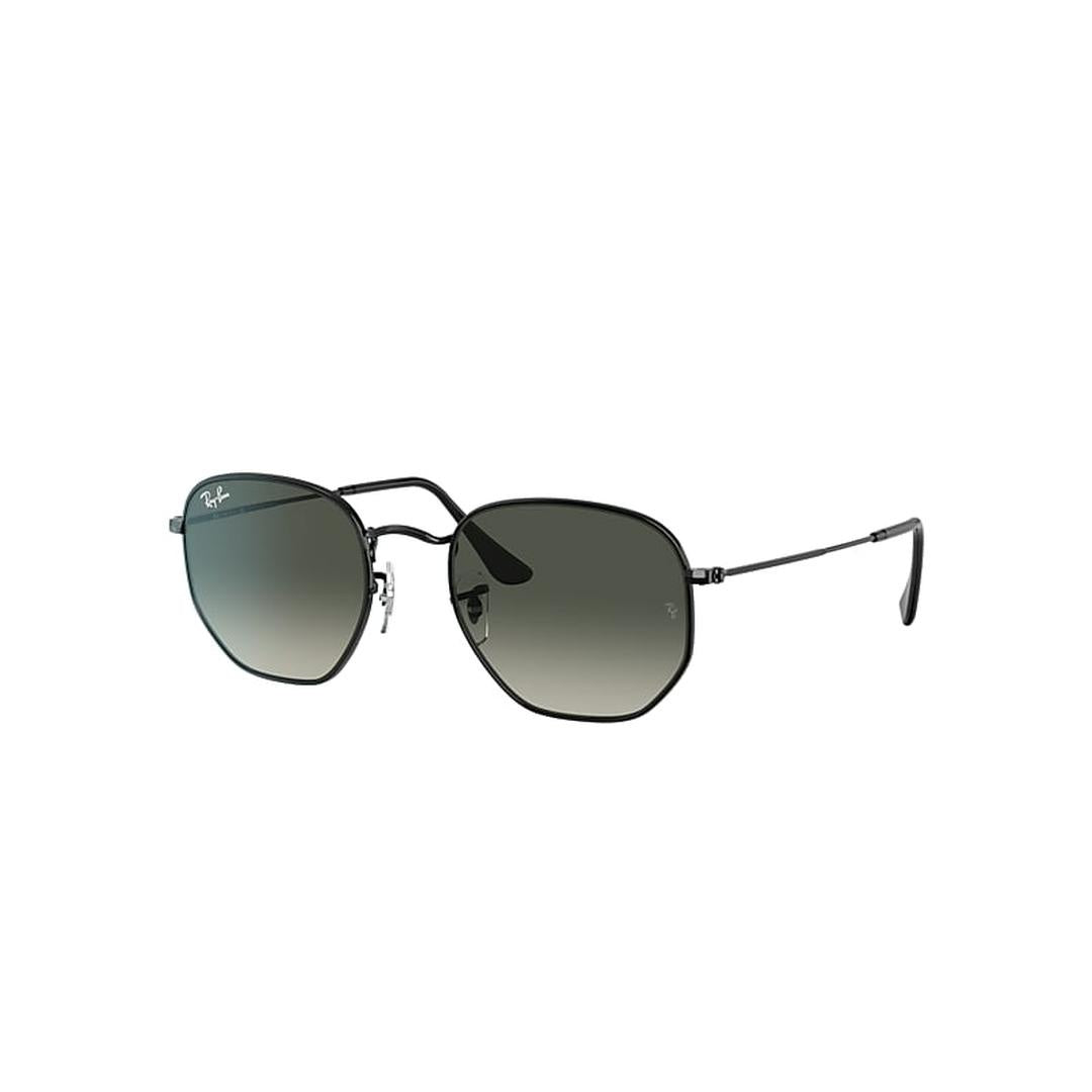 Ray-Ban Hexagonal 3548 Sunglasses 002/71 - Black - Grey Gradient Unisex Irregular