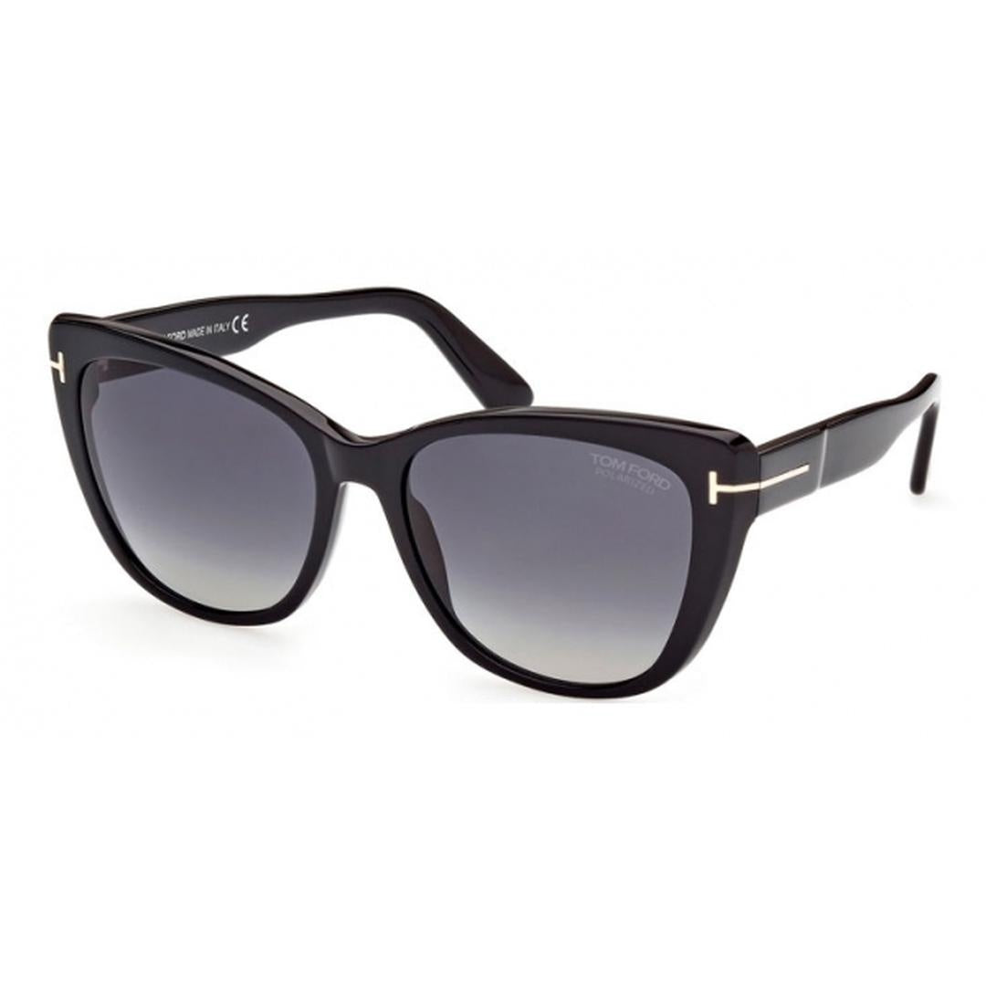 Sunglasses Tom Ford FT 0937 Nora 01D Shiny Black / Polarized Gradient Smoketopal