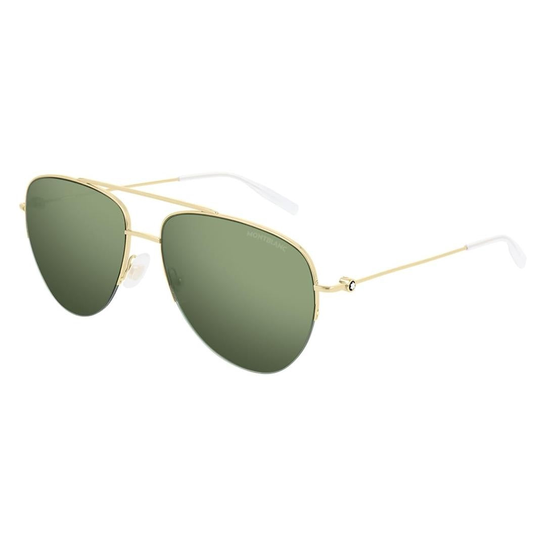 Montblanc Green Flash Aviator Men S Sunglasses MB0074S-00259
