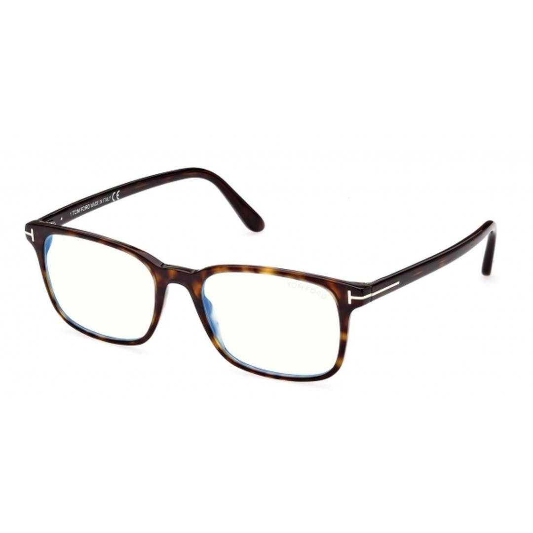 Tom Ford 5831B Blue Light Blocking Filtering Eyeglasses 052 - Shiny Dark Havana Men Square