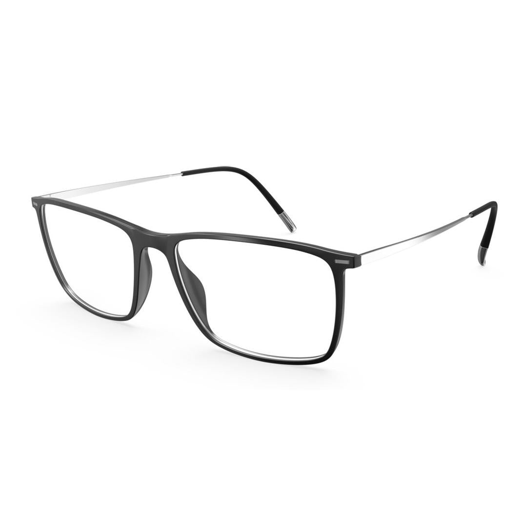 Silhouette Illusion Lite 2944/75 9310 Men's Glasses Black Size 55 - Free Lenses - HSA/FSA Insurance - Blue Light Block Available