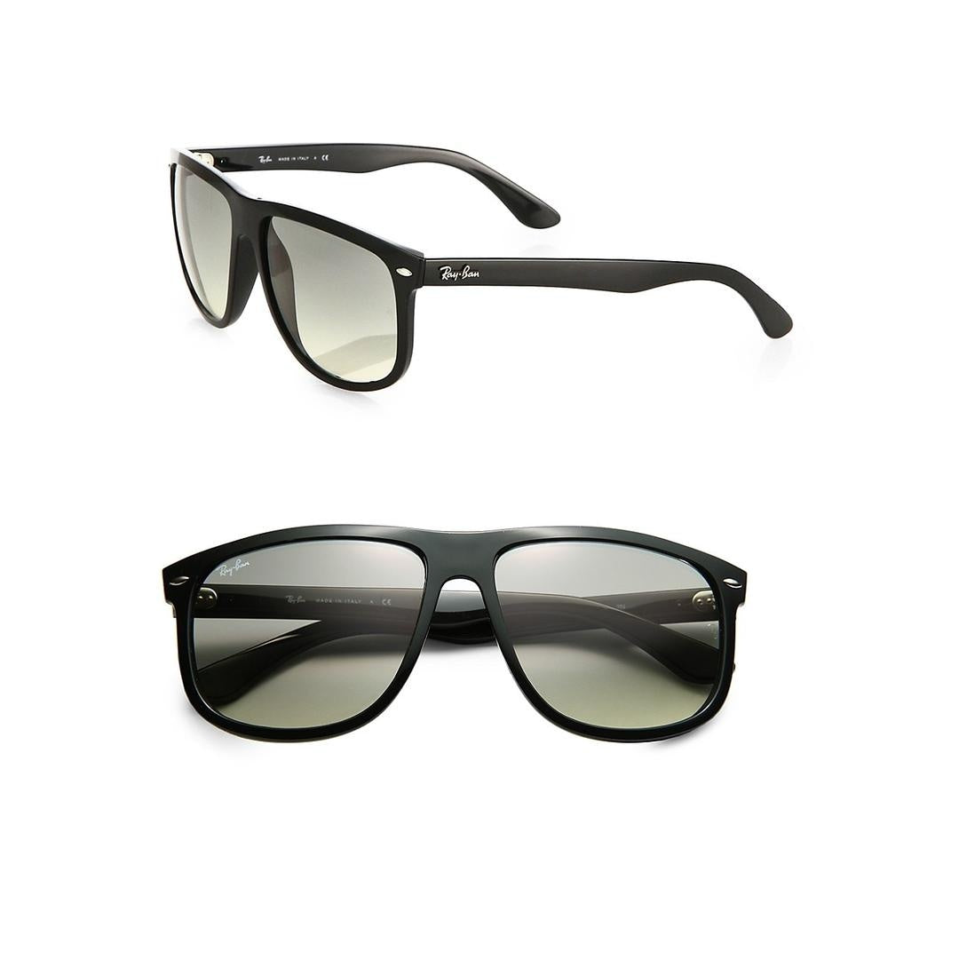Ray-Ban Rb4147 4147 Sunglasses 601/32 - Black - Crystal Grey Gradient Men Square