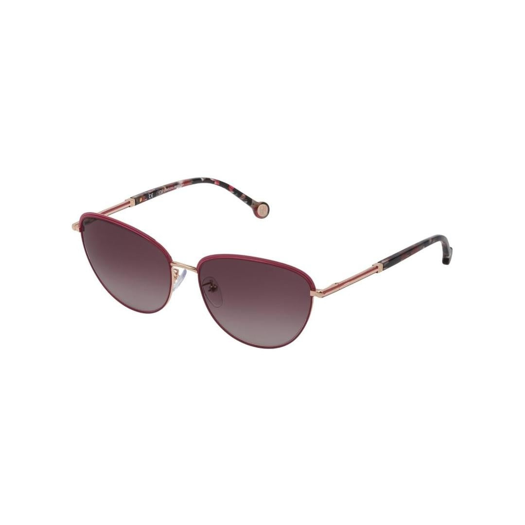 Sunglasses - Polarized Fashion Sun Glasses Carolina Herrera Gold Pink Women She161 580a93