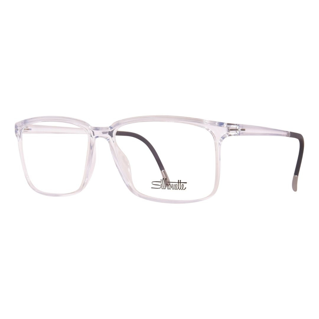 Silhouette Eos View 2928 1010 Men's Glasses Clear Size 54 - Free Lenses - HSA/FSA Insurance - Blue Light Block Available