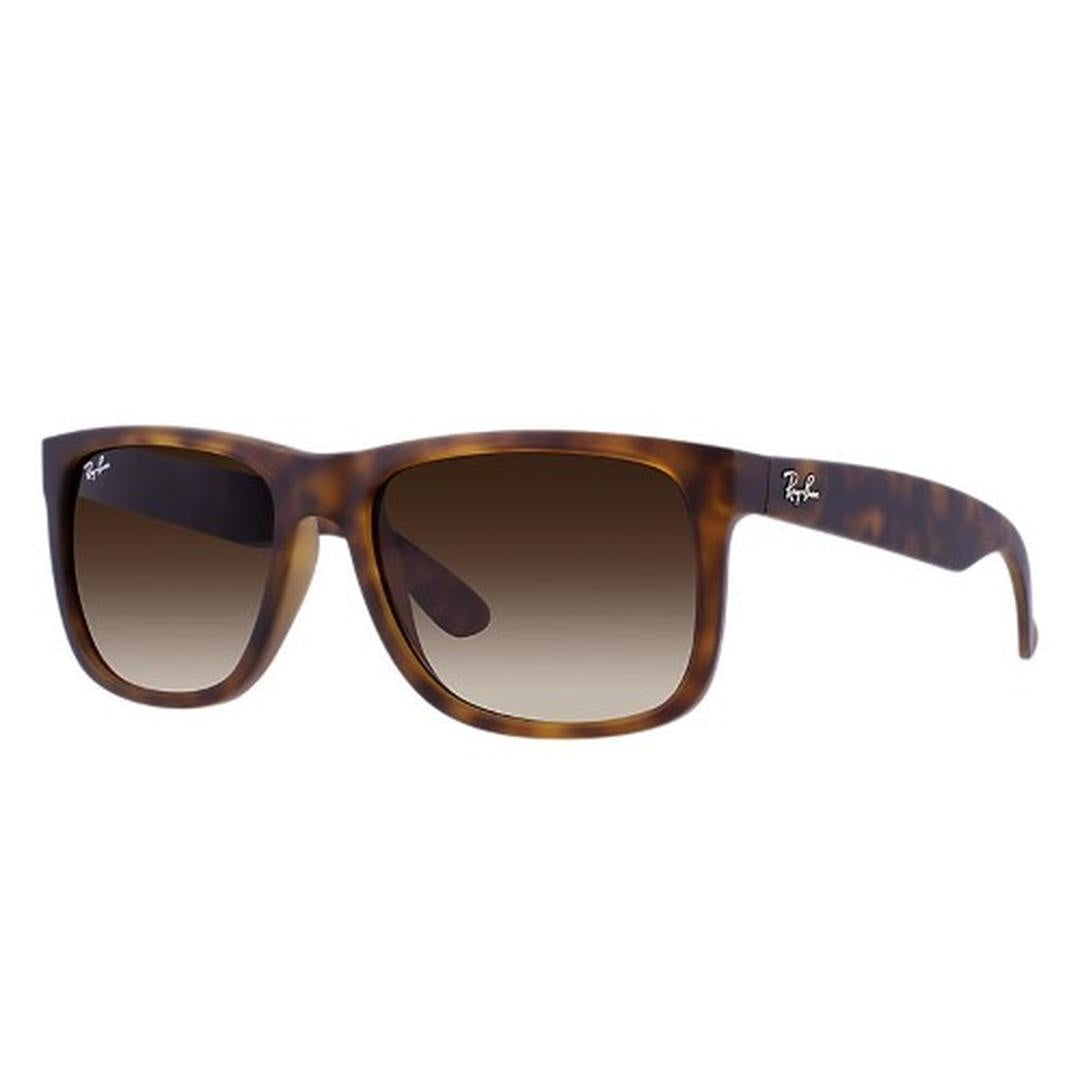 Ray-Ban Rectangle Rubber Light Havana Brown Gradient Sunglasses