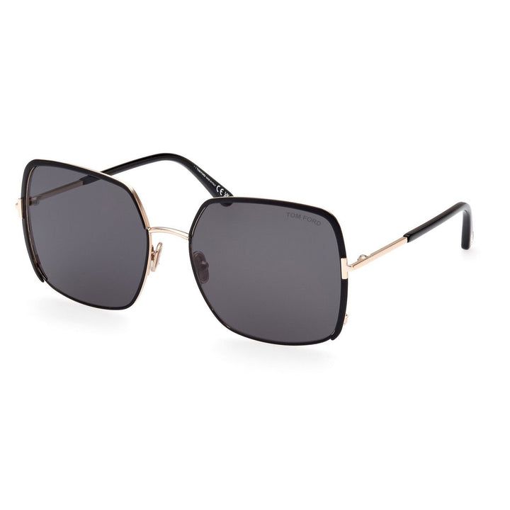 Tom Ford Raphaela FT1006 - 02A 60 Sunglasses - Black Frame, Grey Lenses