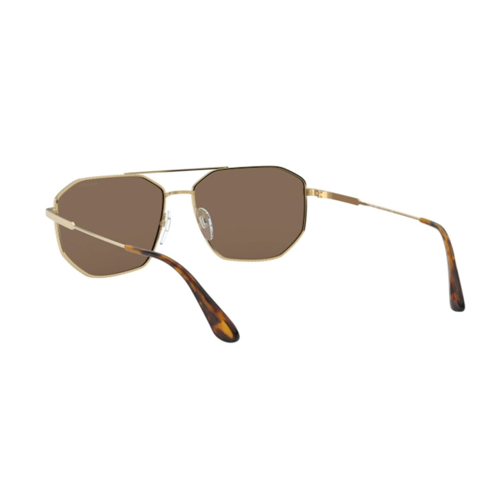 Prada Pilot Sunglasses PR 64XS - Iconic Gold Frame & Brown Lenses