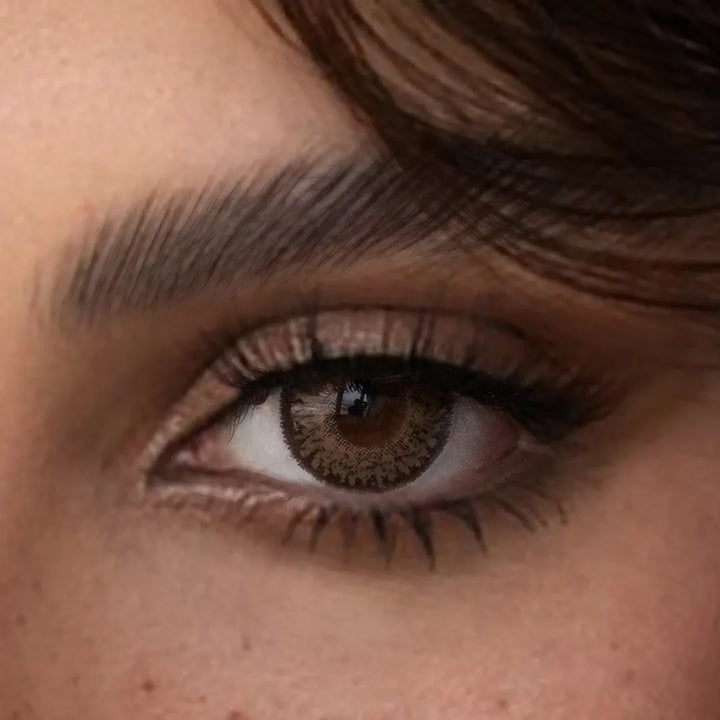 Amara Monthly Colored Contact Lenses - Barbie Brown