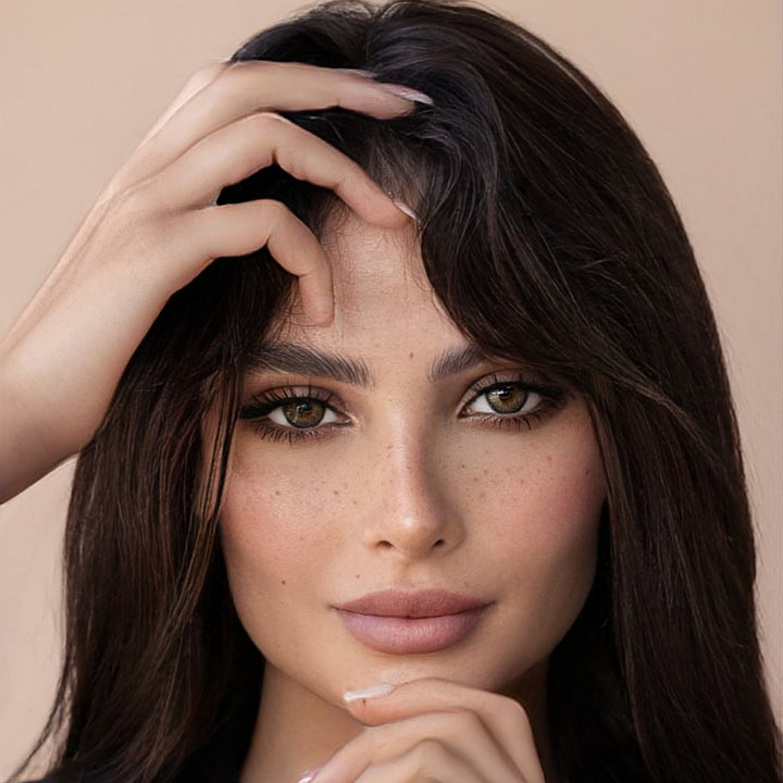 Amara Monthly Colored Contact Lenses - Barbie Brown