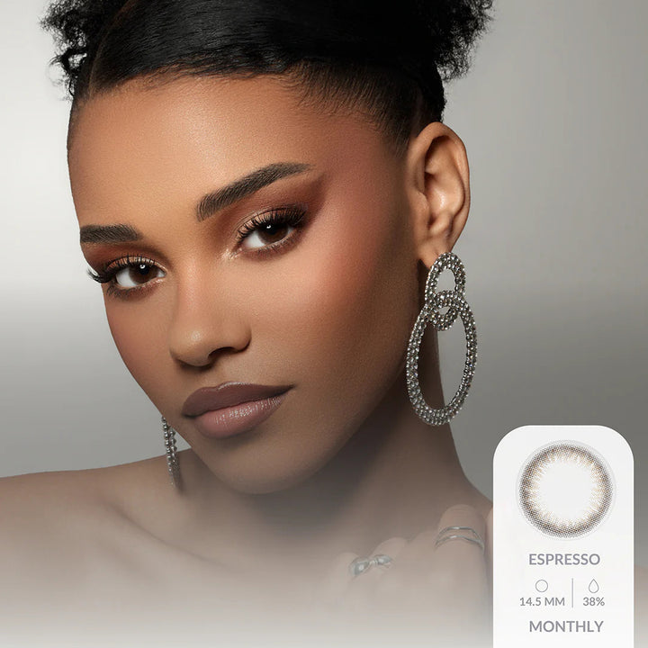 Amara Monthly Colored Contact Lenses - Espresso