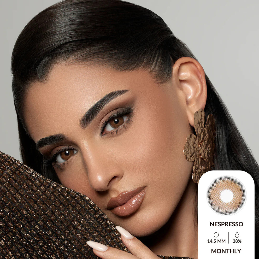Amara Monthly Colored Contact Lenses - Nespresso