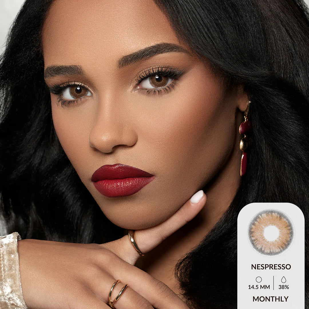Amara Monthly Colored Contact Lenses - Nespresso
