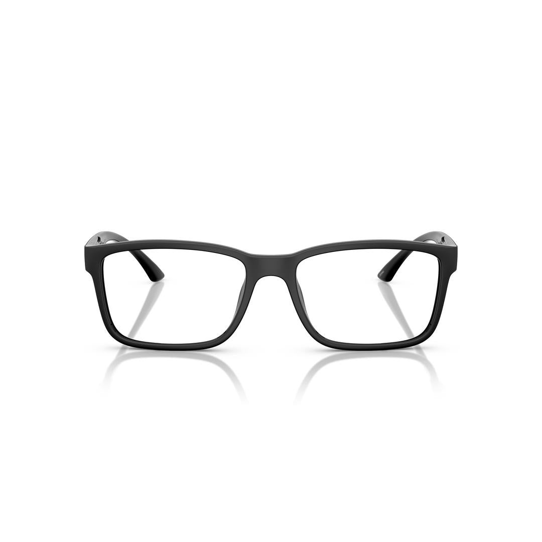 Arnette Men's Derail Eyeglasses, AN7276U - Black Matte, Shiny