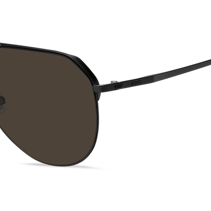 BOSS 1795/F/S Asian Fit 003/IR Men's Sunglasses Black Size 61